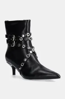 Answear Lab botine femei, culoarea negru, cu toc cui imagine