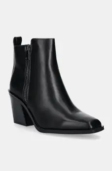 Answear Lab botine femei, culoarea negru, cu toc drept imagine