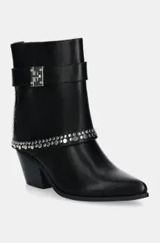 Answear Lab botine femei, culoarea negru, cu toc drept imagine