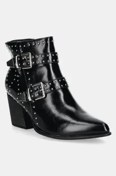 Answear Lab botine femei, culoarea negru, cu toc drept imagine