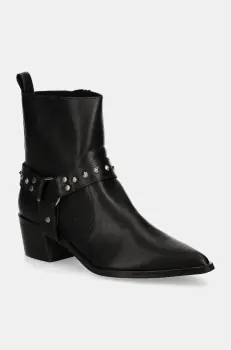 Answear Lab botine femei, culoarea negru, cu toc drept imagine