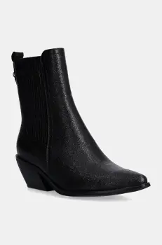 Answear Lab botine femei, culoarea negru, cu toc drept imagine