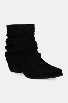 Answear Lab botine femei, culoarea negru, cu toc drept imagine