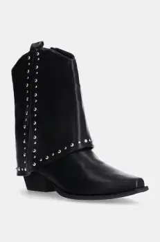 Answear Lab botine femei, culoarea negru, cu toc drept imagine