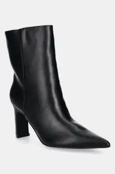 Answear Lab botine femei, culoarea negru, cu toc drept imagine