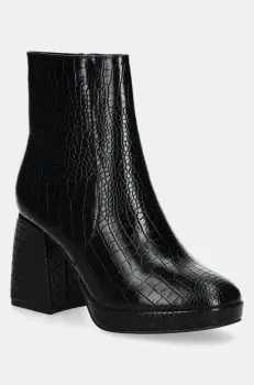 Answear Lab botine femei, culoarea negru, cu toc drept, izolare usoara imagine
