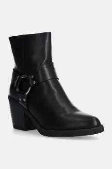 Answear Lab botine femei, culoarea negru, cu toc drept, izolare usoara imagine
