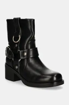 Answear Lab botine femei, culoarea negru, cu toc drept, izolare usoara imagine