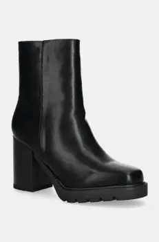 Answear Lab botine femei, culoarea negru, cu toc drept, izolat imagine