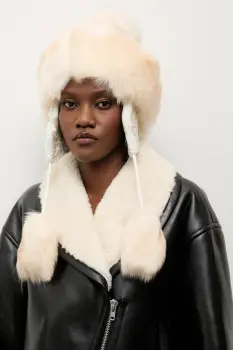 Answear.LAB caciula culoarea bej imagine