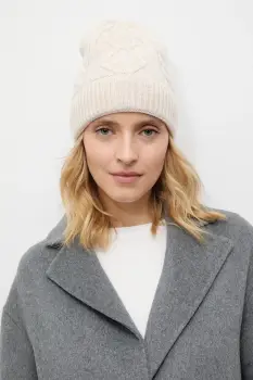 Answear.LAB caciula de lana culoarea alb imagine