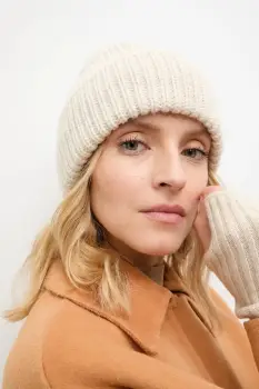 Answear.LAB caciula de lana culoarea bej imagine