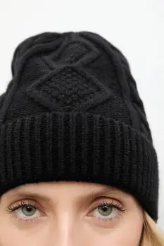 Answear.LAB caciula de lana culoarea negru imagine