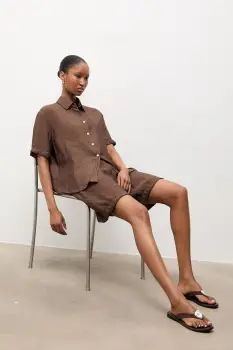 Answear.LAB camasa si pantaloni scurti imagine