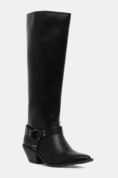 Answear.LAB cizme culoarea negru, cu toc drept, izolare usoara imagine