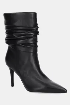 Answear.LAB cizme de piele culoarea negru, cu toc cui imagine