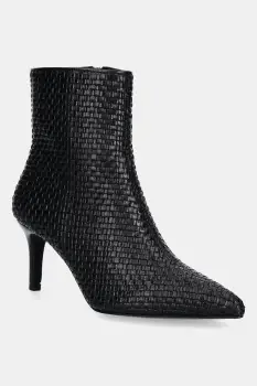 Answear.LAB cizme de piele culoarea negru, cu toc cui imagine