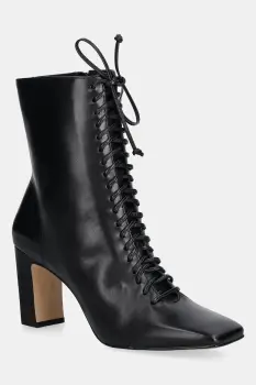 Answear.LAB cizme de piele culoarea negru, cu toc drept imagine