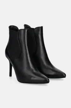 Answear Lab cizme de piele femei, culoarea negru, cu toc cui imagine