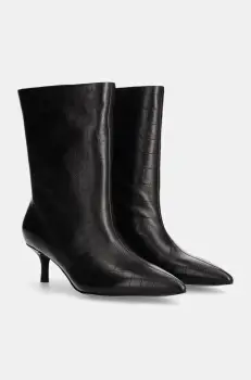 Answear Lab cizme de piele femei, culoarea negru, cu toc cui, izolare usoara imagine