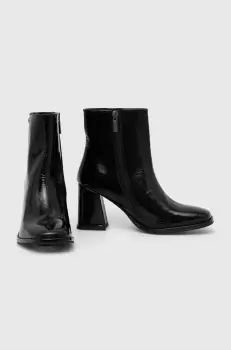 Answear Lab cizme de piele femei, culoarea negru, cu toc drept imagine