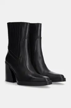 Answear Lab cizme de piele femei, culoarea negru, cu toc drept, izolare usoara imagine