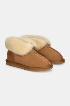 Answear Lab cizme de zapada din piele intoarsa culoarea maro imagine