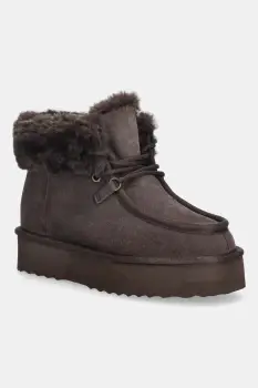 Answear.LAB cizme de zapada din piele intoarsa culoarea maro imagine