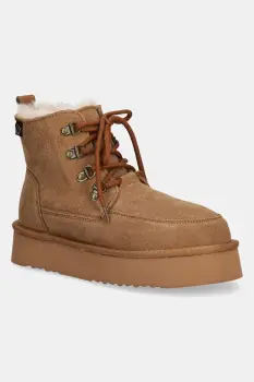 Answear.LAB cizme de zapada din piele intoarsa culoarea maro imagine