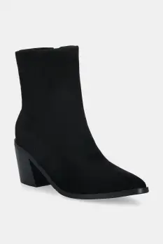 Answear.LAB cizme din piele intoarsa culoarea negru, cu toc drept imagine