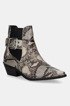 Answear Lab cizme femei, culoarea bej, cu toc drept imagine