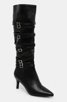 Answear Lab cizme femei, culoarea negru, cu toc cui imagine