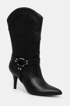 Answear Lab cizme femei, culoarea negru, cu toc cui imagine