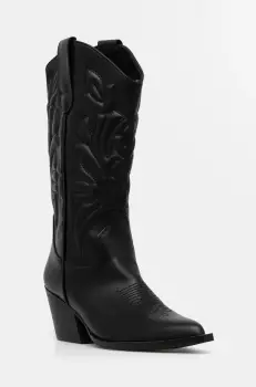 Answear Lab cizme femei, culoarea negru, cu toc drept imagine