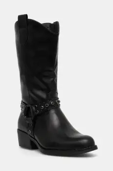 Answear Lab cizme femei, culoarea negru, cu toc drept, izolare usoara imagine