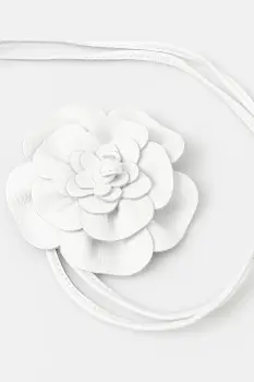 Answear Lab curea de piele culoarea alb imagine