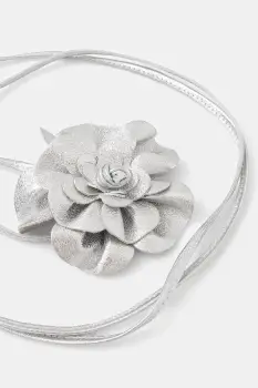 Answear Lab curea de piele culoarea argintiu imagine