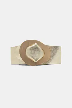 Answear.LAB curea de piele culoarea auriu imagine