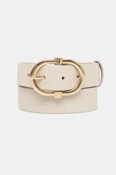 Answear Lab curea de piele culoarea bej imagine