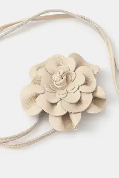 Answear Lab curea de piele culoarea bej imagine