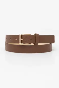 Answear Lab curea de piele culoarea bej imagine