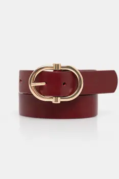 Answear Lab curea de piele culoarea bordo imagine