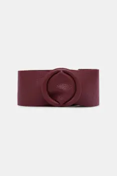 Answear.LAB curea de piele culoarea bordo imagine