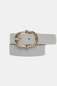 Answear Lab curea de piele culoarea gri imagine