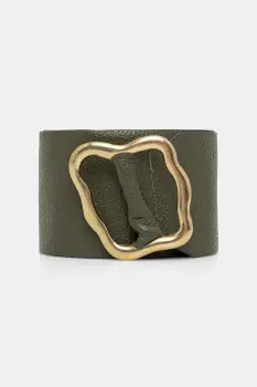 Answear Lab curea de piele culoarea verde imagine