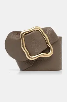 Answear Lab curea de piele femei, culoarea maro imagine