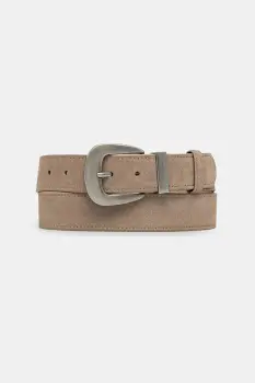 Answear.LAB curea din piele intoarsa culoarea bej imagine