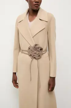 Answear.LAB curea din piele intoarsa culoarea bej imagine