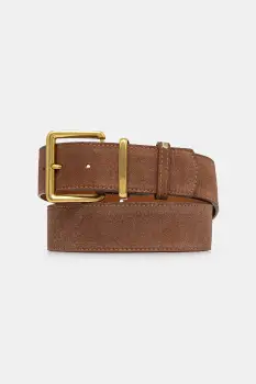 Answear Lab curea din piele intoarsa culoarea maro imagine