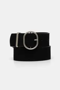 Answear Lab curea din piele intoarsa culoarea negru imagine